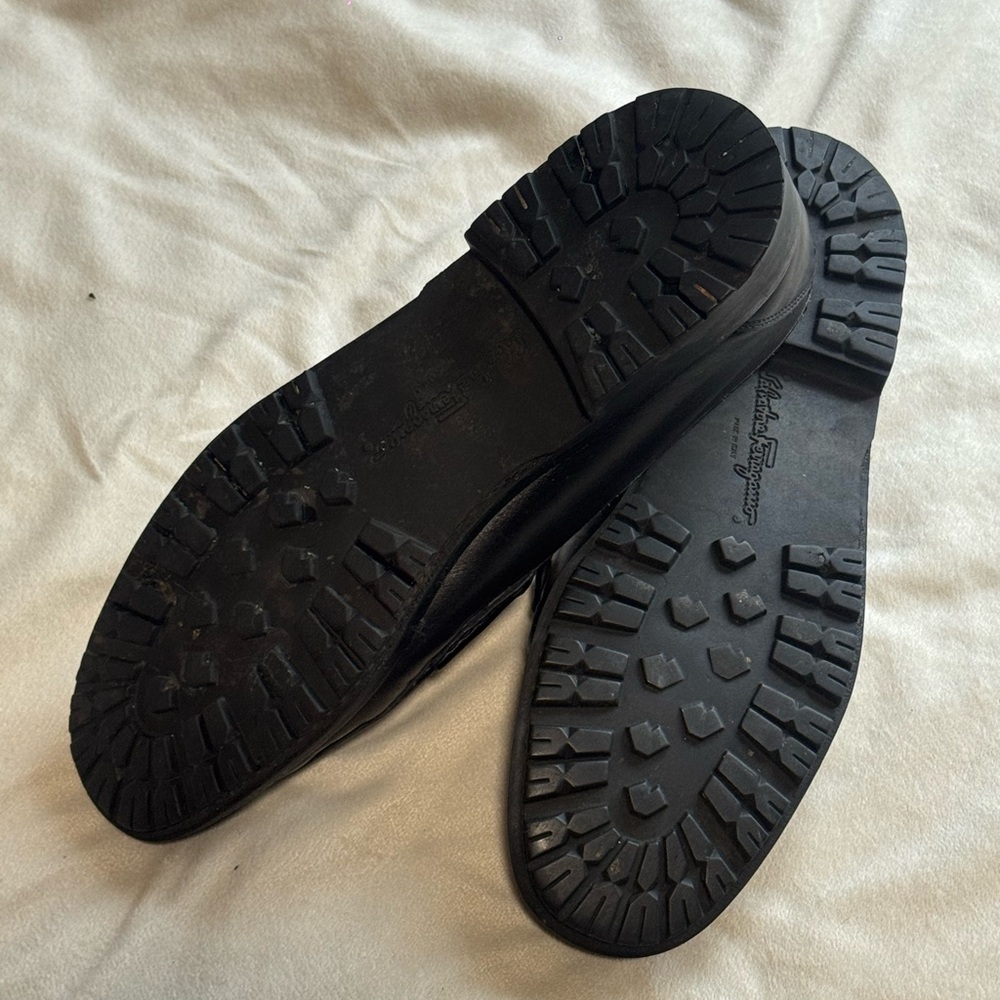 Salvatore Ferragamo Black Leather Gancini Bit Loafers - Picture 6 of 10